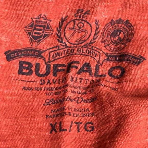 BUFFALO DAVID BITTON MENS SHORT SLEEVE HENLEY - Picture 5 of 6